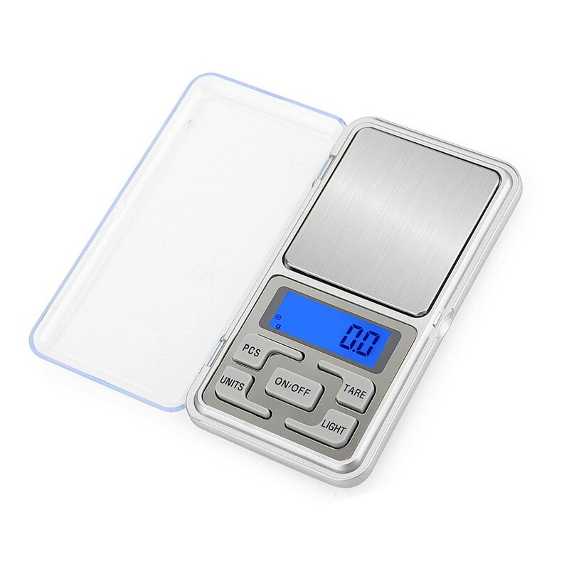 Mini balanza Digital de alta precisión 100/200/300/500/1000g 0,01/0,1g retroiluminación bolsillo eléctrico gramo para joyería ligera