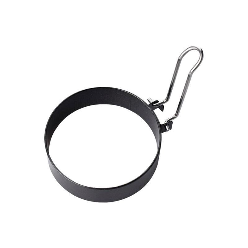 Roestvrijstalen eierfrituurgereedschap antiaanbaklaag eierpannenkoekenkip keukenvormen omelet eierkoker malmaker ring bakring  b1 k 5: Default Title