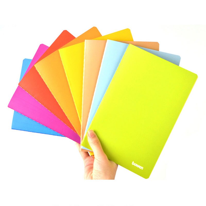 1 PC Candy Color Diary School Student Homework Notebook A5&A4 60 pages 80 GSM lined paper, Thick paper hardcover Stationary