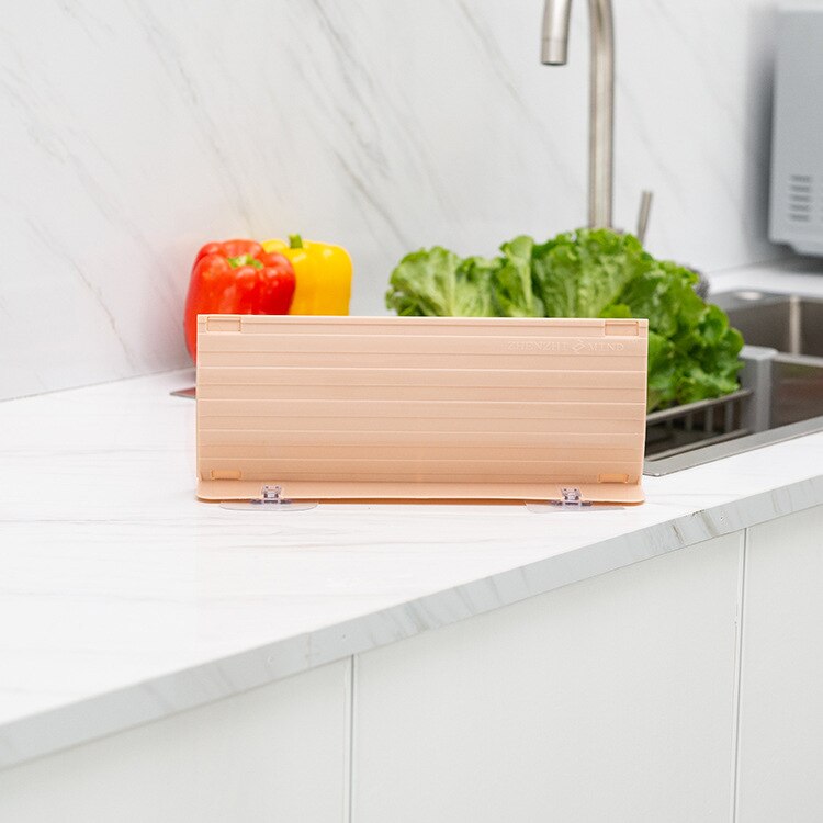 Retractable Sink Splashboard Kitchen Supplies Household Sink Table Top Anti-Spill Water Barrier: Pink