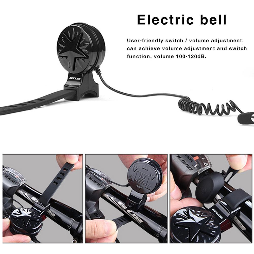 GUB-timbre eléctrico recargable por USB para bicicleta, bocina de bajo ruido, resistente al agua, 4 efectos de sonido, para motocicleta