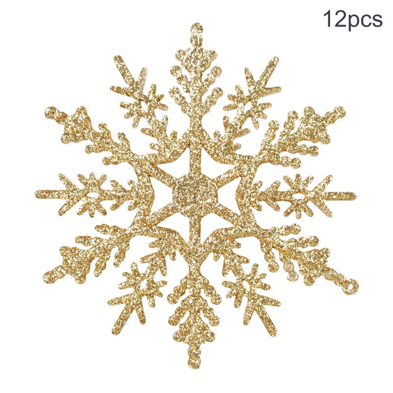 Tomaibaby 12-teiliges Weihnachtsdekoration Set Mit Glitzer-Blumen & Clips