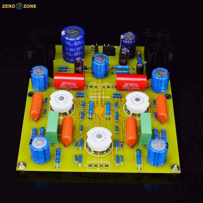 Zerozone PRT07B Tube Voorversterker Afgewerkt Boord Koorts Gal Base Op Marantz 7 (M7) Circuit