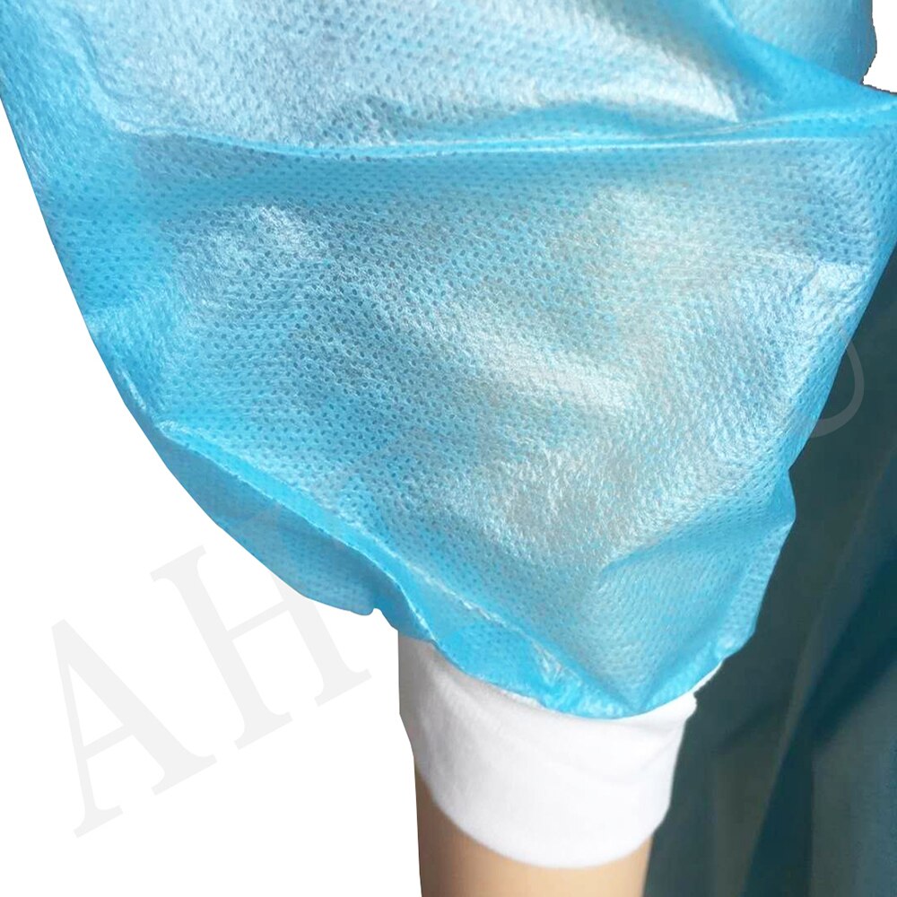 Disposable protective clothing, PE non-woven membrane waterproof and splash-proof safety clothing, laboratory work clothes