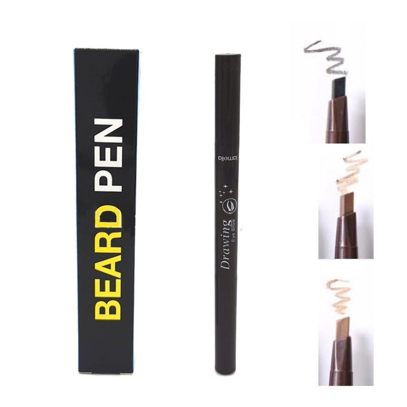 3 Colors Beard Pen Color Drawing Waterproof Beard Grooming Pen Painted Waterproof Beard Pen