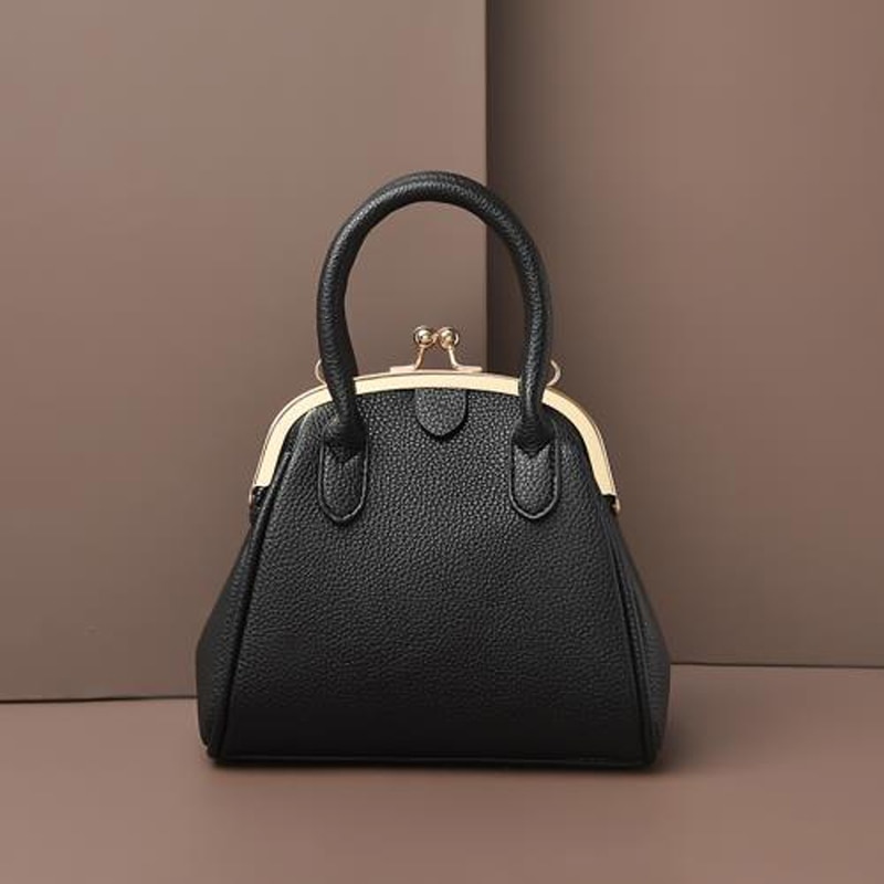 Vintage Leech PU Leather Lock Shell Bag Hand Bags Women Shoulder Crossbody Bag Tote Hand Women&#39;s Handbags