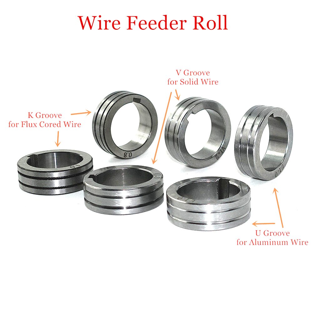 Draht Zubringer Rolle V U K Rändel Mutter 30x22x10mm für 0,8 1,0 1,2mm Stahl Aluminium Fluss Kabel Schweiß Draht MIG Schweißen Maschine