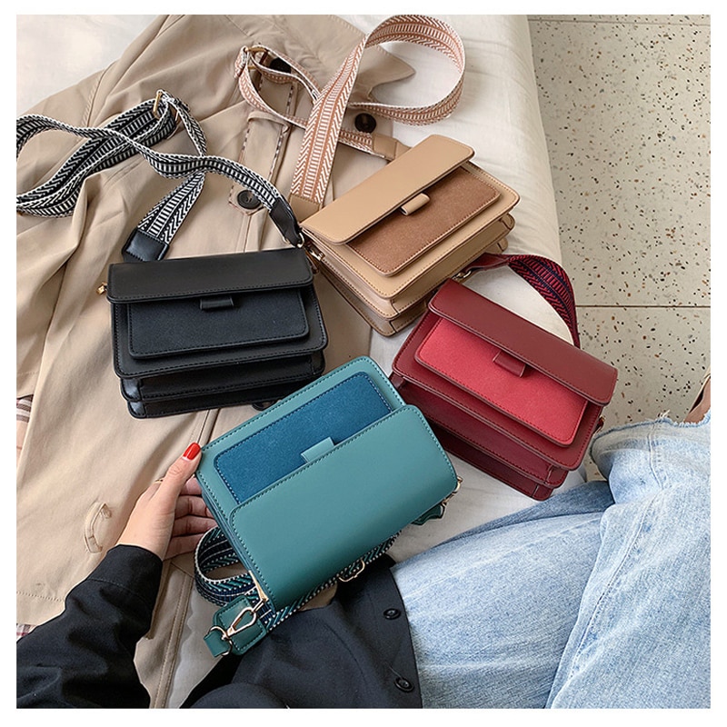 Women Shoulder Bag PU Leather Female Brand Totes Female Khaki Crossbody Bag For Women Handbag