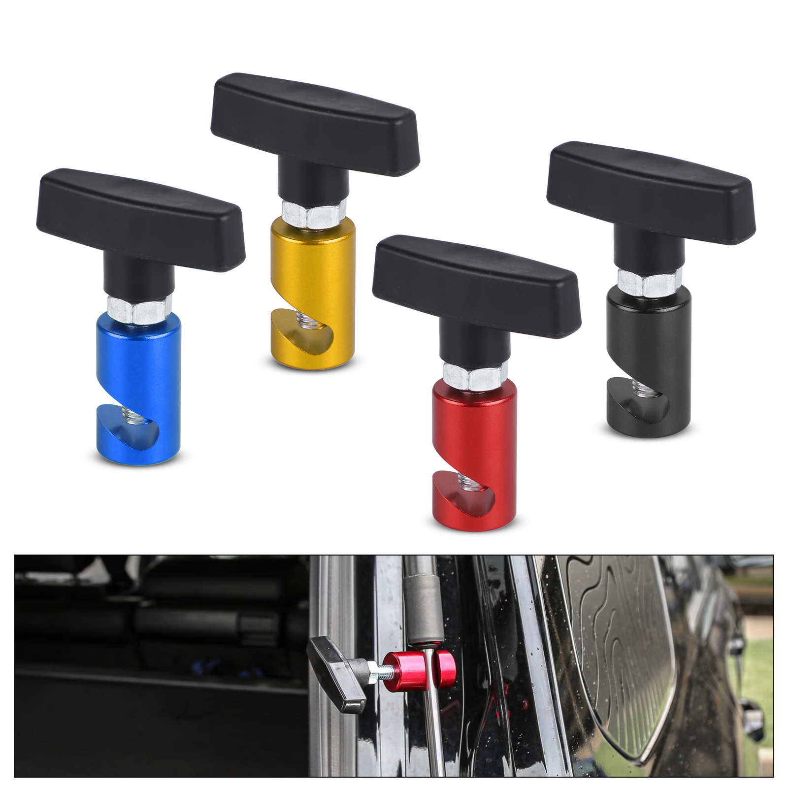 soporte para capó de coche, abrazadera de fijación antideslizante a presión de aire, accesorios, amortiguador, cubierta de motor, varilla de soporte de elevación