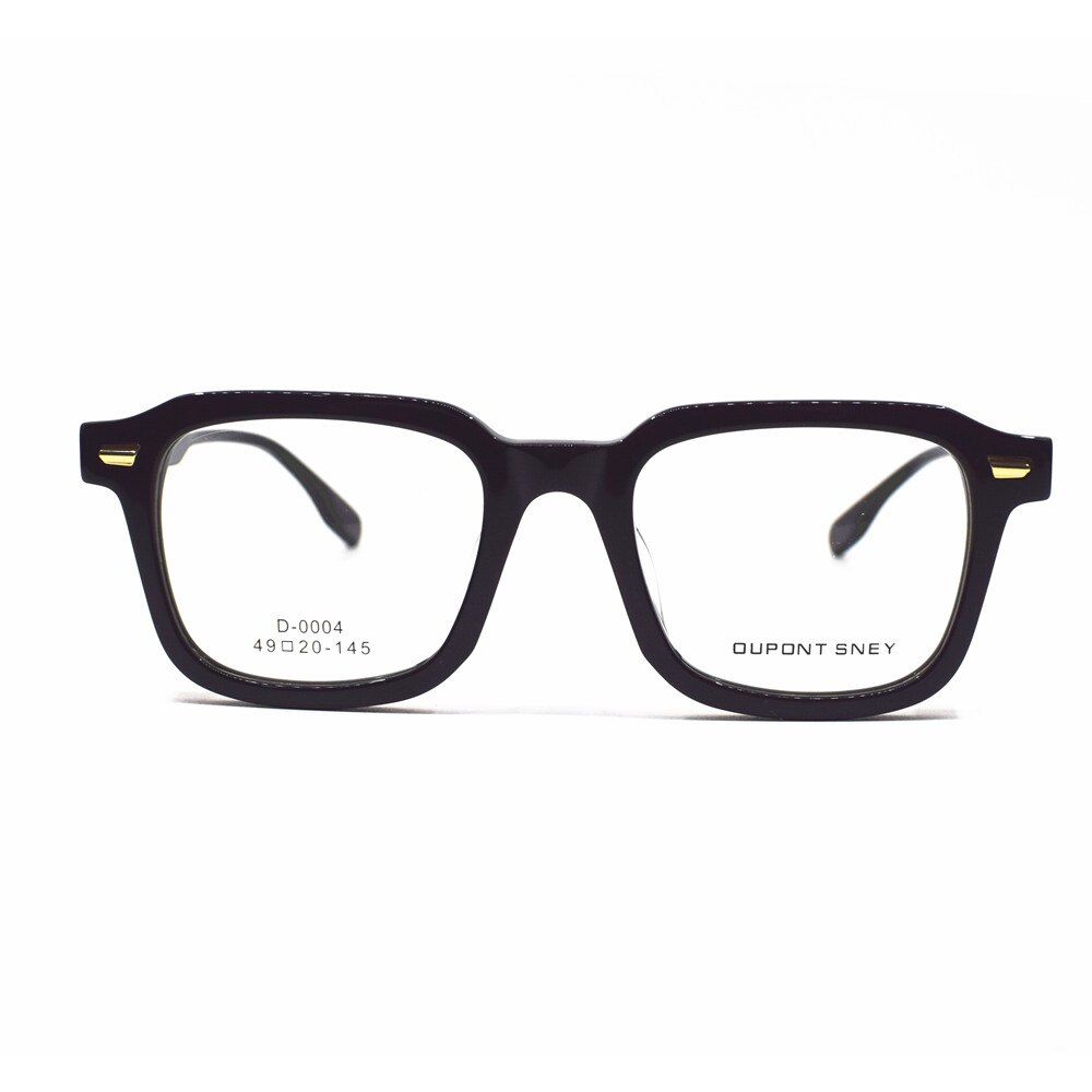 Vintage Acetaat Volledige Rand Vierkante Brilmonturen Mannen Vrouwen Rx Staat Hand Gemaakt Bril Top