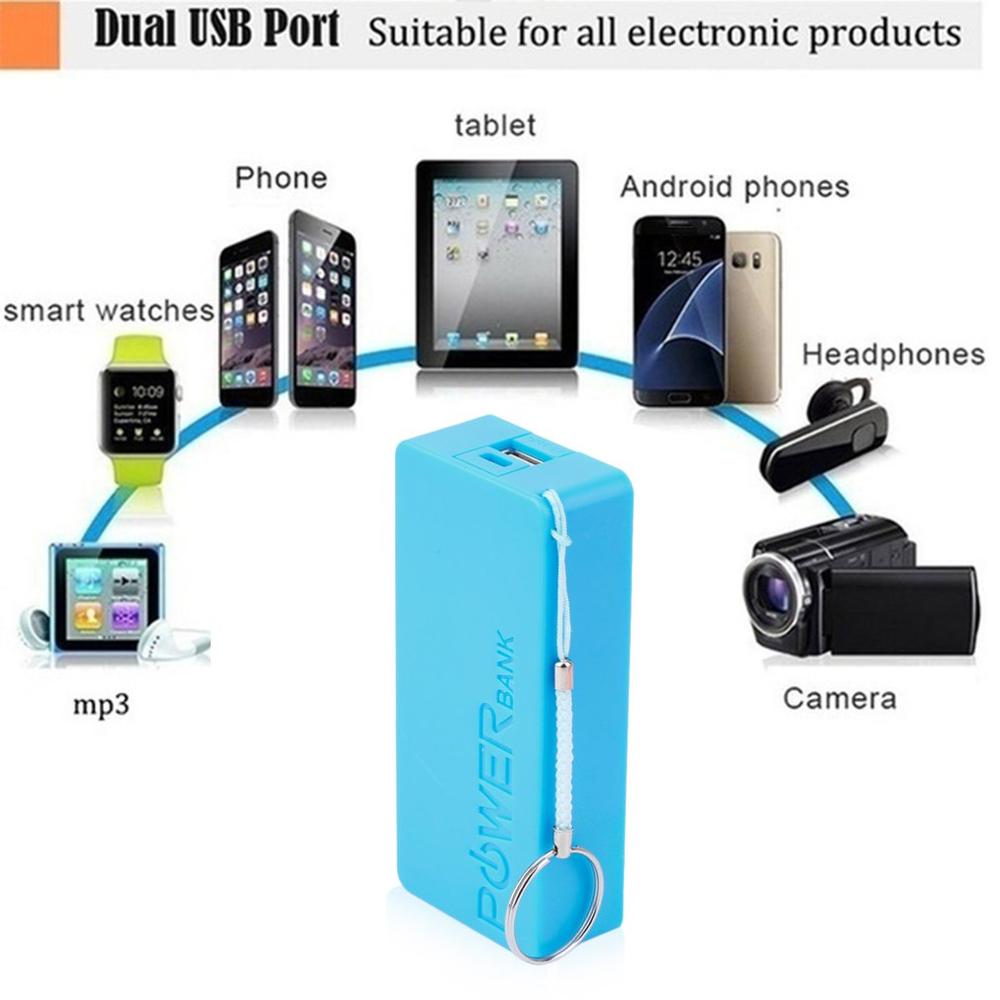 Scatola DIY Power Bank - 5600mAh 5V USB - Custodia Portatile Esterna per Batteria