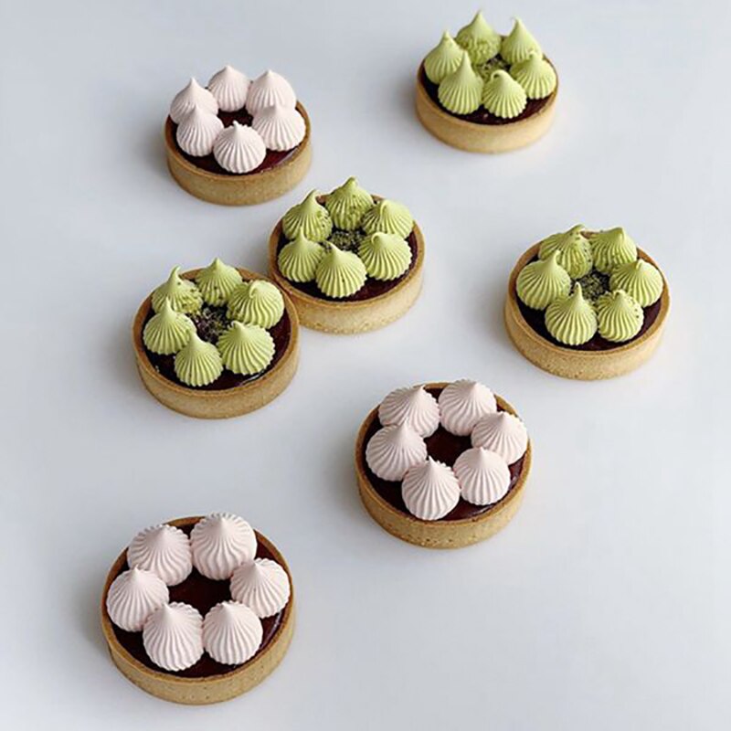 10 Stuks Cakevorm Mousse Taart Ring Ronde-Vorm Dessert Taarten Decoreren Tool Geperforeerde Bakken Cutter Diy Bakvormen