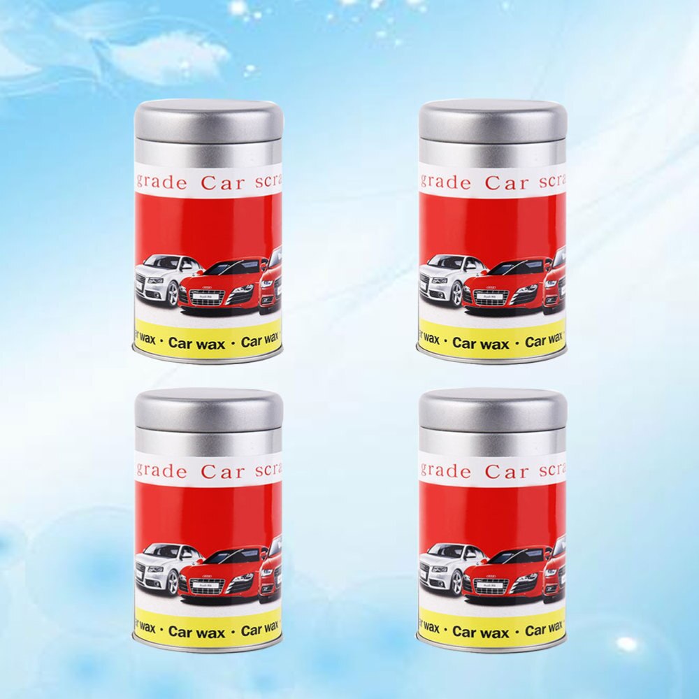 2pcs Automobile Repair Wax Car Scratch Repair Fluid Auto Surface Paint Restoration Remover (Plastic Jar Red)