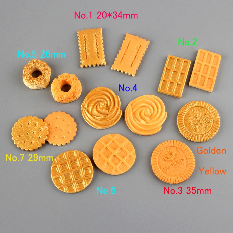 Artisanat en résine biscuits Donuts | Miniature Kawaii Cabochon, Scrapbooking adapté au téléphone, embellissements de téléphone, bricolage 20 pièces
