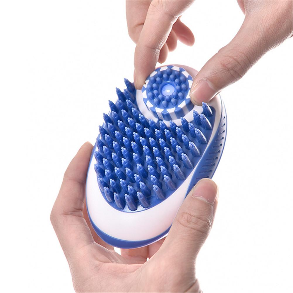 Cepillo para baño de perro, peine de silicona para mascotas, champú para SPA, cepillo de masaje, ducha, pelo, Grooming Cmob Dog, herramienta de limpieza, cepillos eliminación de pelo