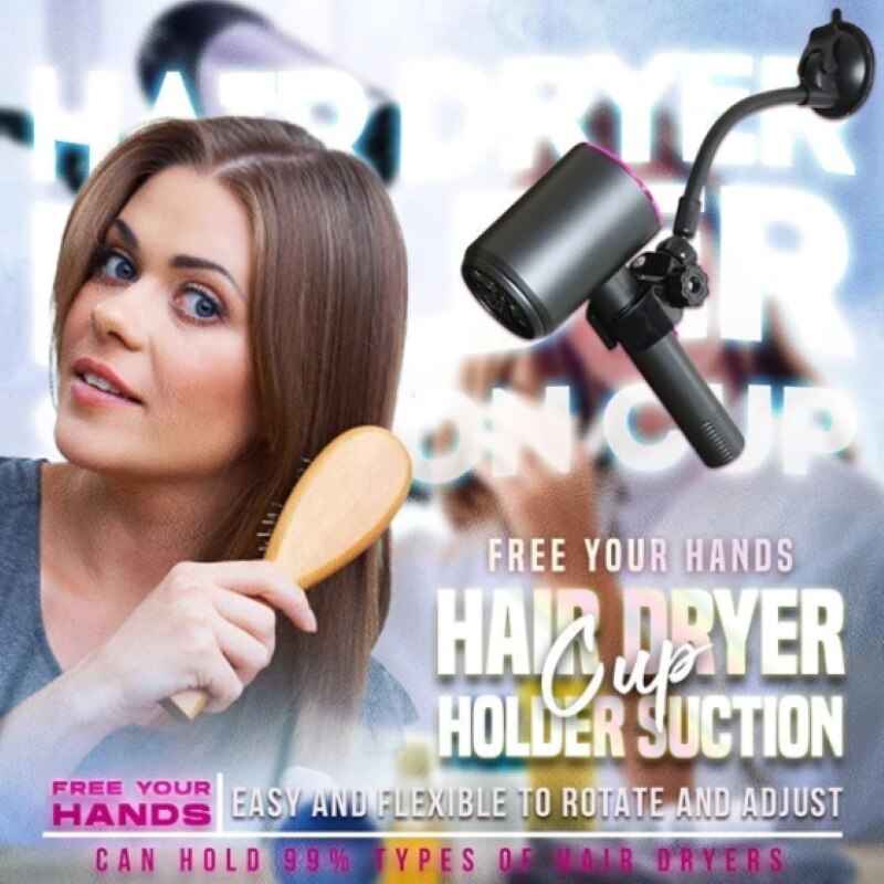 Föhn Houder Zuignap Handsfree Föhn Stand Set Huisdier Föhn Stand Vaste Draaibare