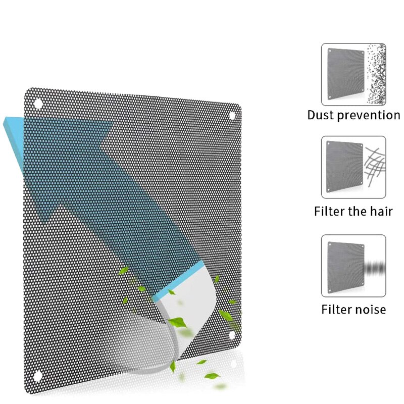 10 stk 4cm 5cm 6cm 8cm 9cm 12cm 14cm computer pc mesh pvc ventilator støvfilter støvtæt sag computer mesh cover chassis støvdæksel