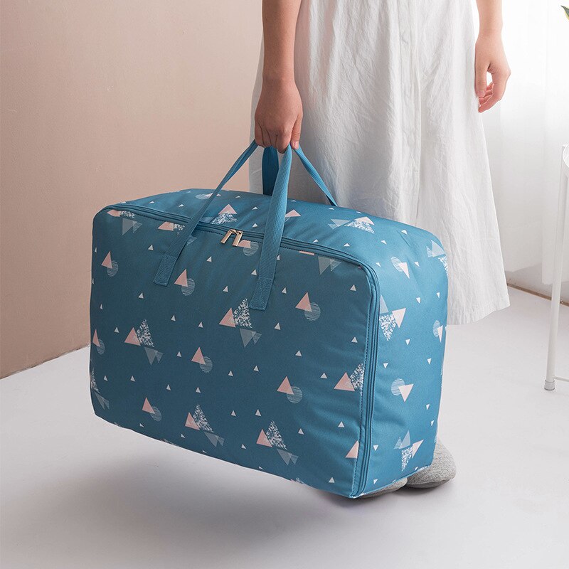 Sacs de rangement pliables pour vêtements, couverture imprimée, sacs de rangement pliables pour couettes, couettes, sacs anti-poussière, placard de voyage, organisateur résistant à l'humidité