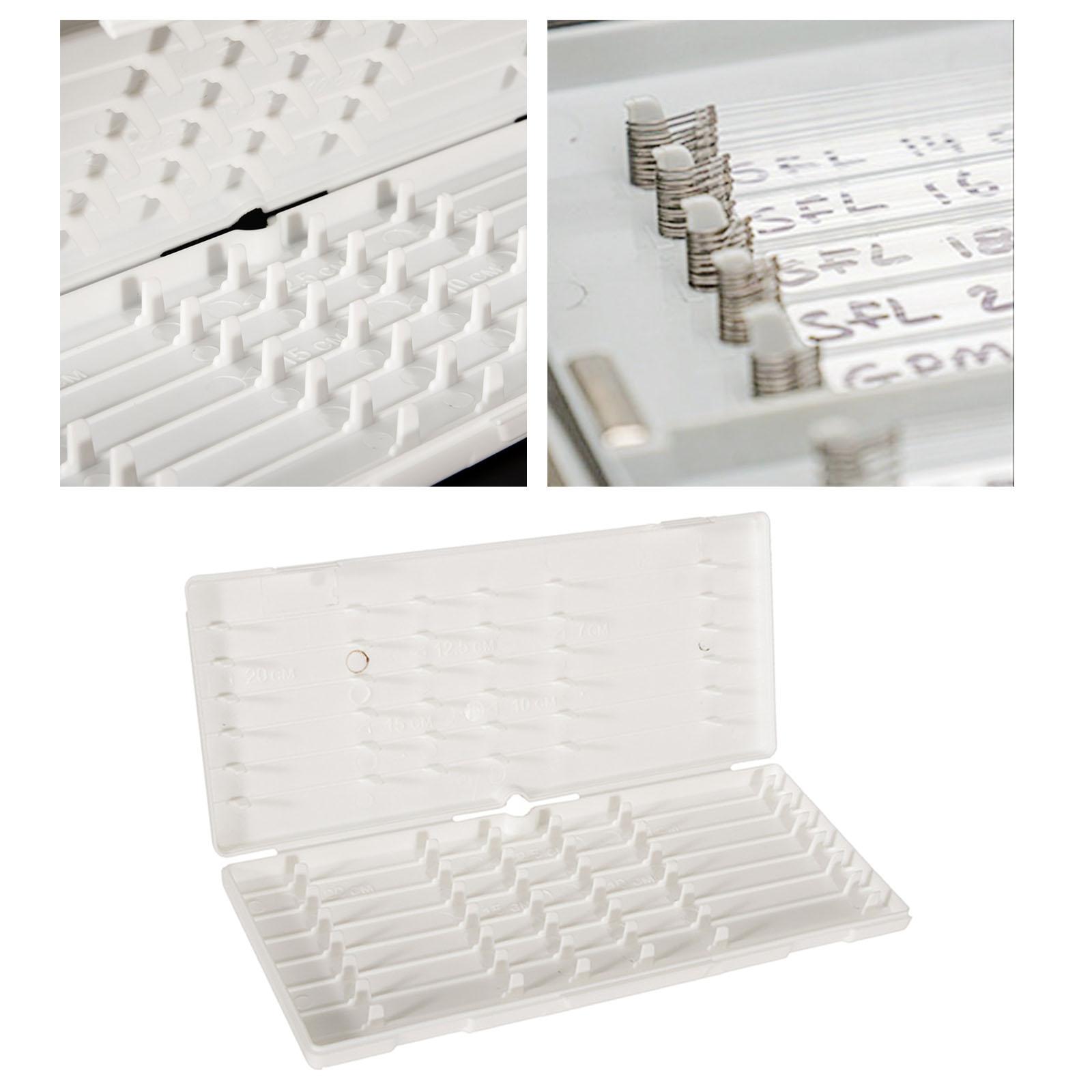 Carp Fishing Tackle Box Hooklength Box Sturdy Hard Plastic Lure Container: White