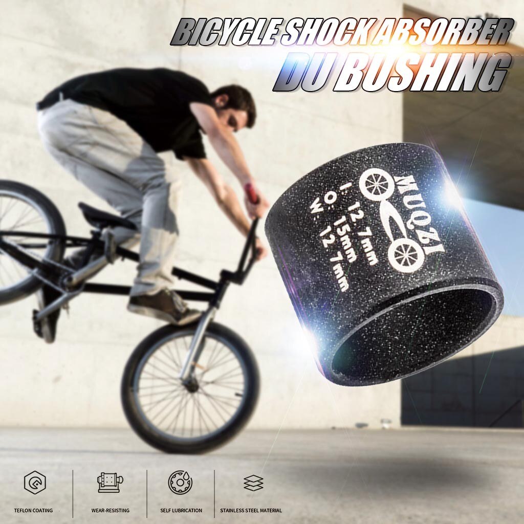 Mountain Bike DU Bushing Stainless Steel Rear Liner Bushing Bearing Black Bushing Suspension Bearing Bicycle Rear Shocks#3: Default Title