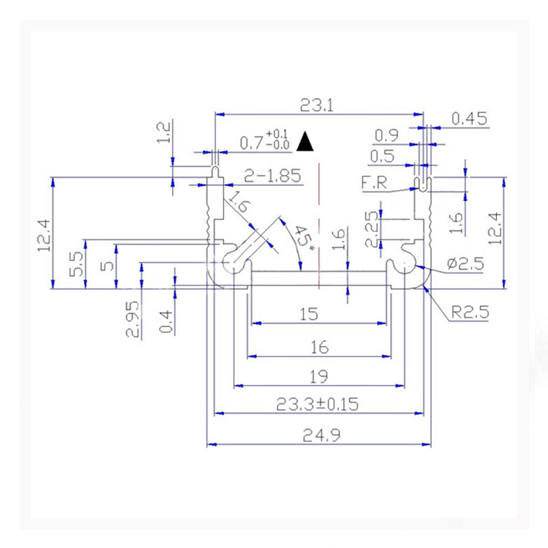 5pcs Custodia In Alluminio PCB Progetto Scatola di Giunzione 25x25x40 millimetri di Elettronica FAI DA TE Custodia Casella di Divisione