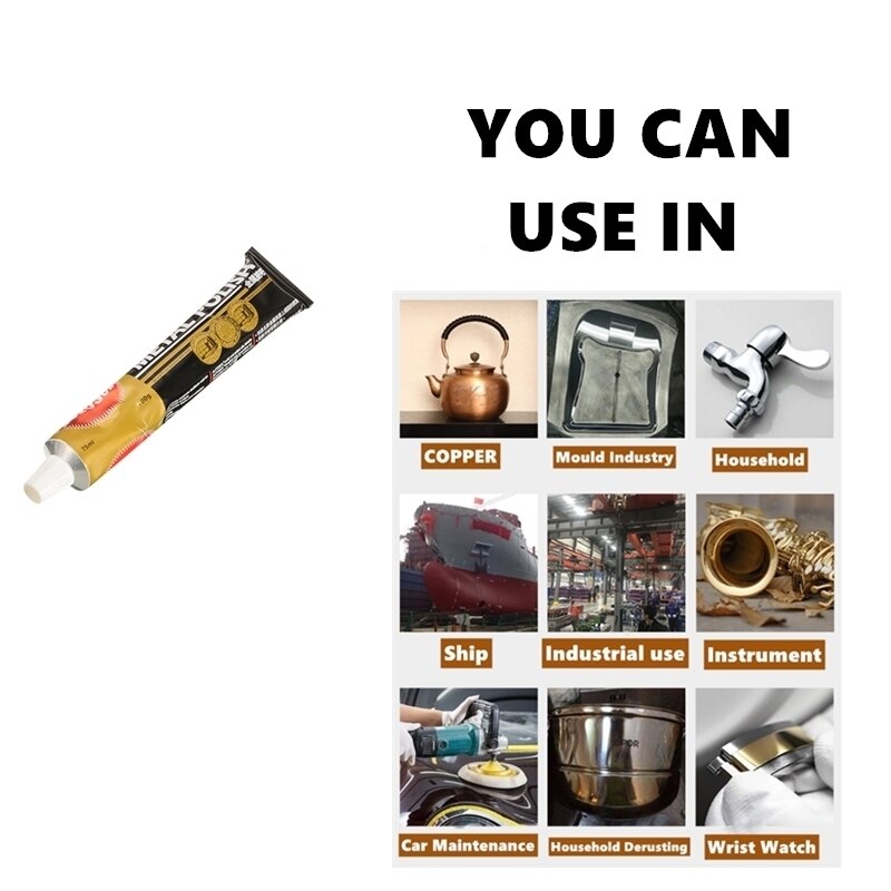 50g/100g Metal Polish Cream Iron Polishing-Paste Rust Remover Multi-Purpose Abrasive Paste Copper Stainless Steel Cleaning