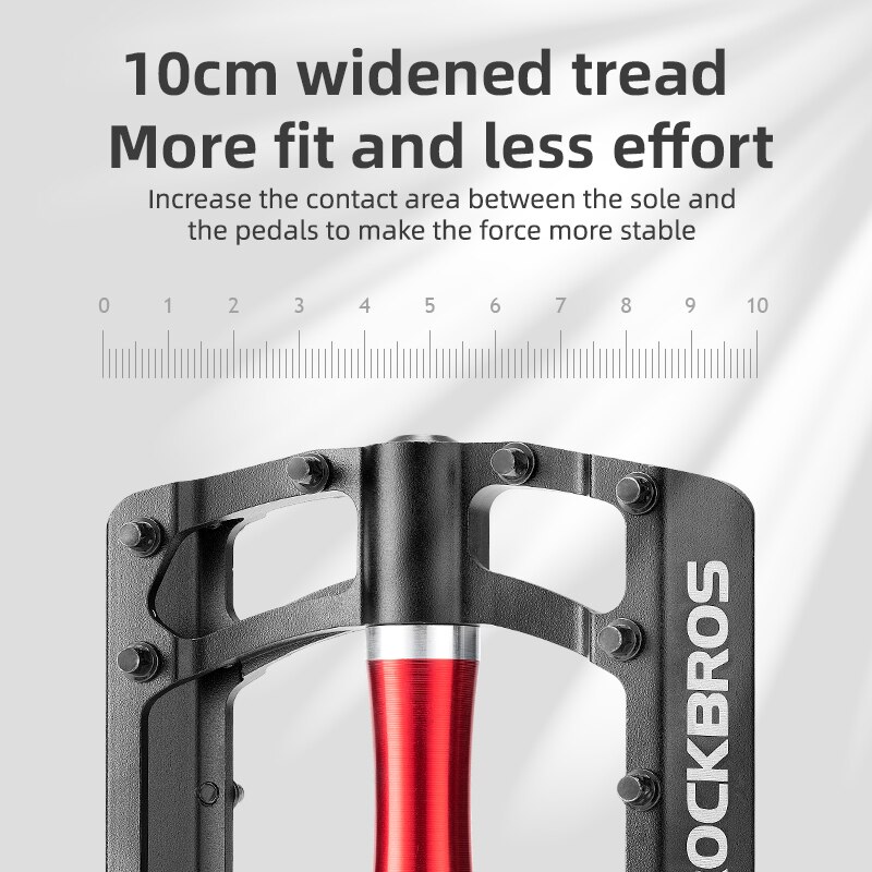 ROCKBROS Fahrrad Pedale Straße Mountainbike Pedal Kohlenstoff Fiber Aluminium Legierung Nicht-Unterhose Plattform Fahrrad Zubehör Flache MTB Pedale