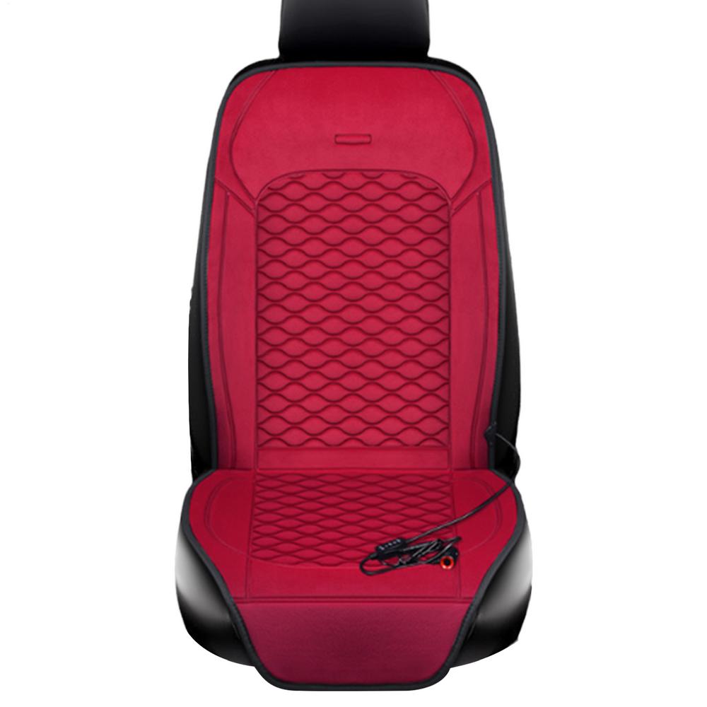 Coprisedile per auto Coprisedile riscaldato Scaldino per auto Scaldasalviette riscaldato a riscaldamento rapido Coprisedile per auto per camion SUV: Rosso