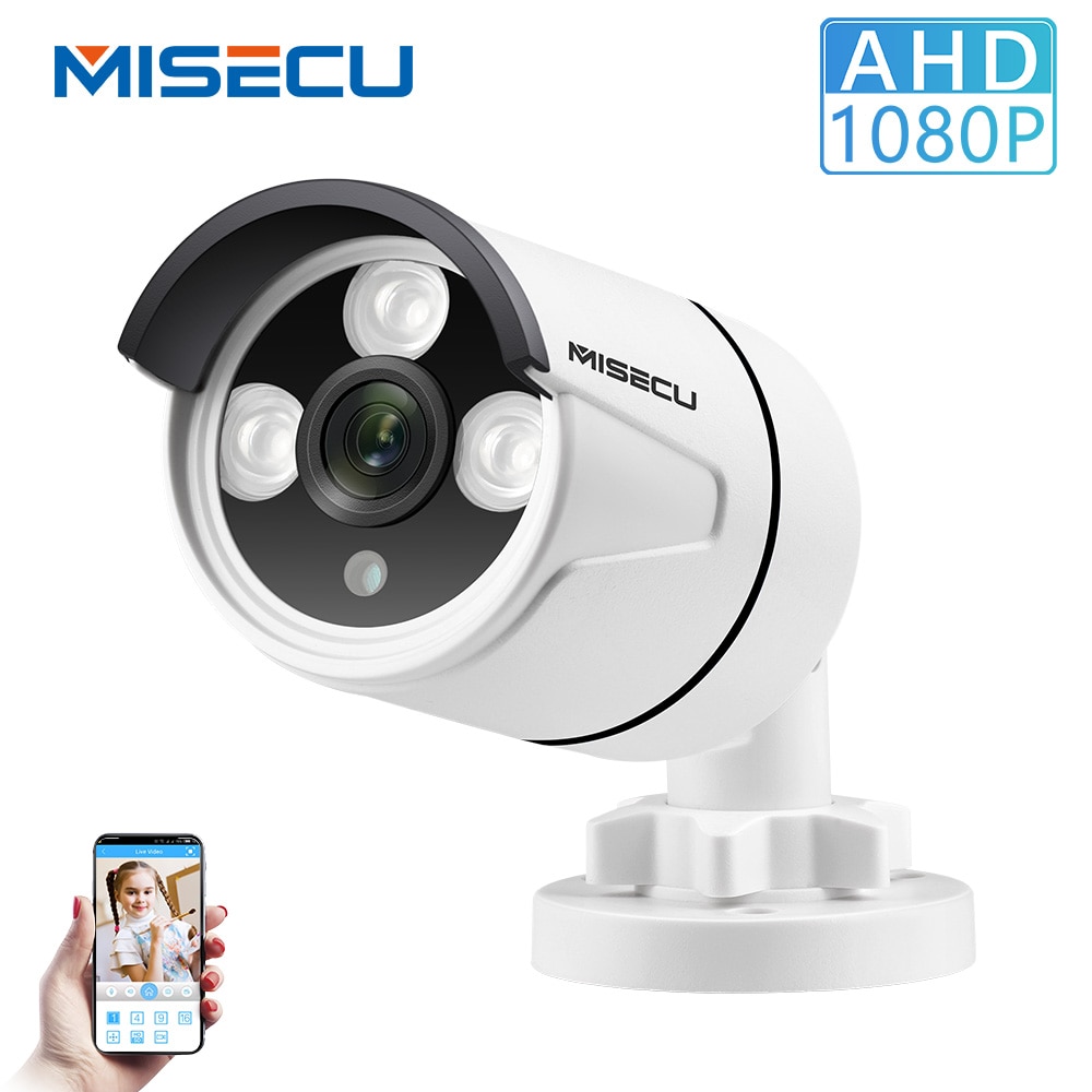 Misecu Hoge Definition Bewakingscamera Ahd 1080P Outdoor Waterdichte Infrarood Camera Cctv Analoge Bewakingscamera 2MP Bullet