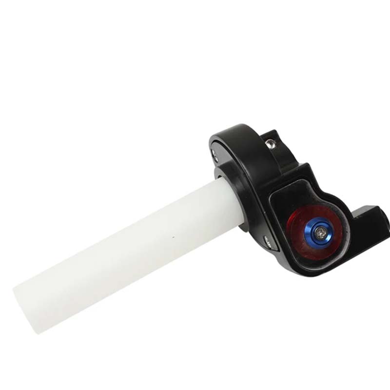 22mm Aluminum Handle Throttle Grip Hand Grips 1/4 Quick Twist Gas throttle Settle With Throttle Cable For Dirt Pit Bike: Silver