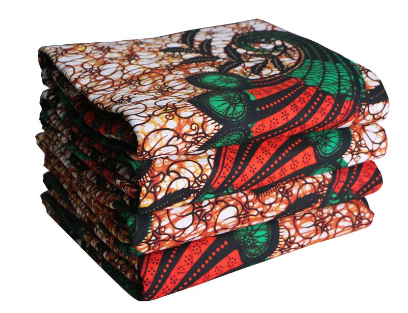 Tela estampada de algodón de , vestidos africanos de Ankara para de boda, trajes de 6 yardas x cm, novedad de 115: Color5