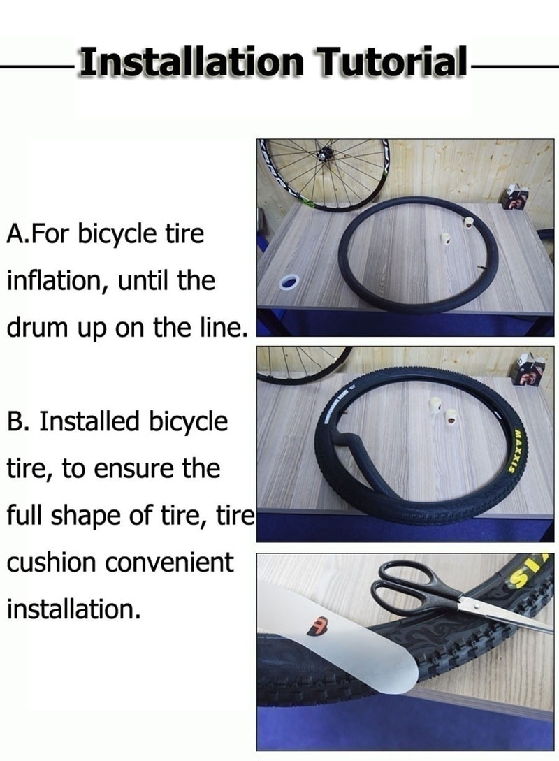 2pcs Bicycle Tire Liner Bike Puncture Proof Belt Protection Pad Anti-Puncture Tyre Protector Tape MTB Road Bike Repair Tools