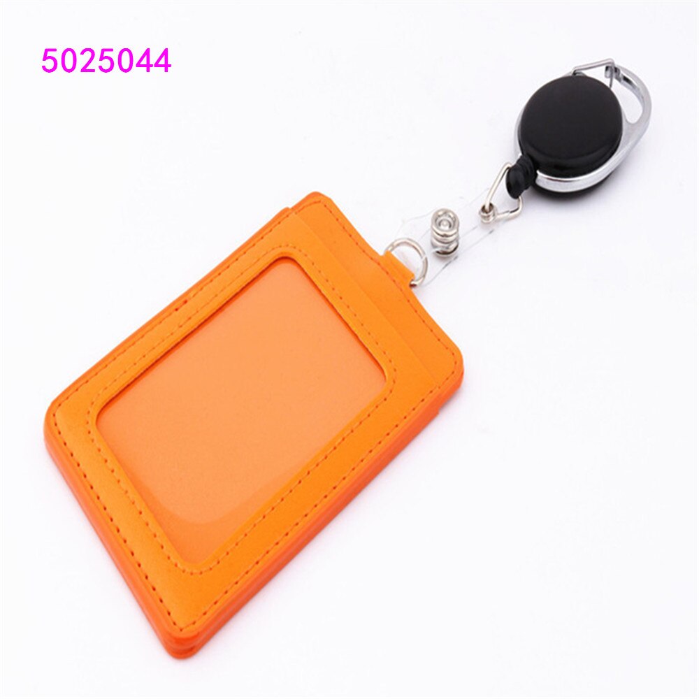 Retractable Pull Badge Reel Zinc Alloy Plastic ID Lanyard Name Tag Card Badge Holder Reels Key Ring Chain Clips