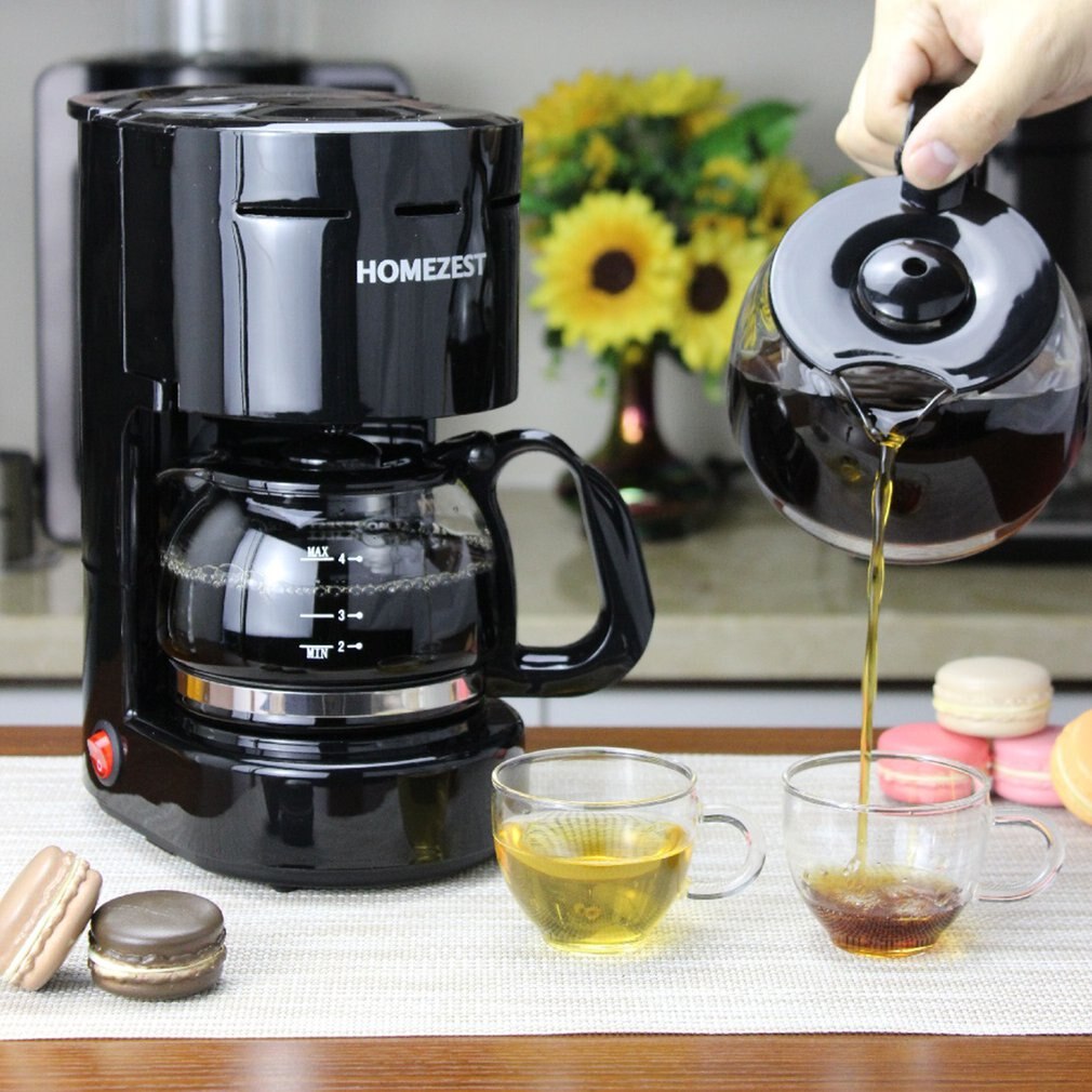 650ml Portable Electric Drip Coffee Maker Tea Room Fully Automatic Drip Coffee Machine Household American Coffee Machine