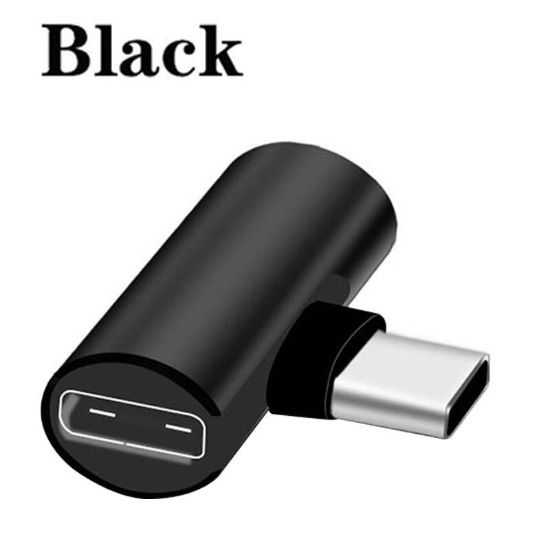 Opladen USB-C Converteren Voor Xiao mi mi 8 lite mi 8 aux audio kabel Hoofdtelefoon Chargernew Usb Type C 3.5mm Koptelefoon Jack Adapter: Black