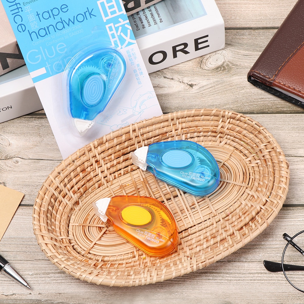 mini wymienne dwustronne samoprzylepne kropki rolkowe korekcja dozownik kleju w sztyfcie z rdzeniem zapasowym artykuły biurowe