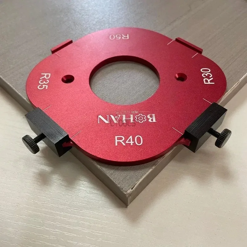 Houtbewerking Hoek Positionering Mold Rand Trimmen Machine Elektrische Hout Frees Ronde R-hoek Arc R10-50R Handgereedschap