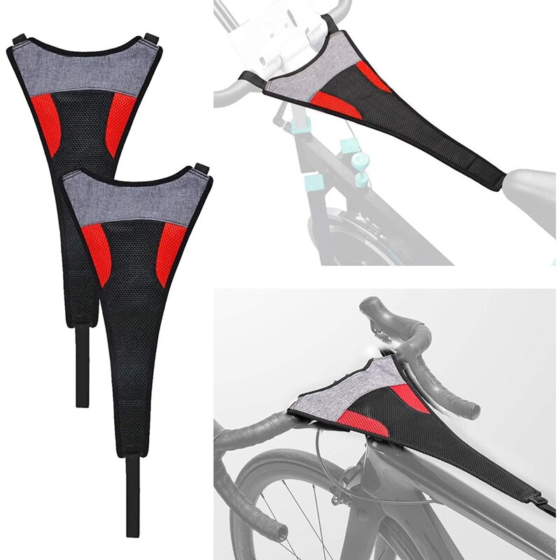 Filet anti-transpiration pour cadre de vélo, 2 pièces, protection pour l'entraînement en salle