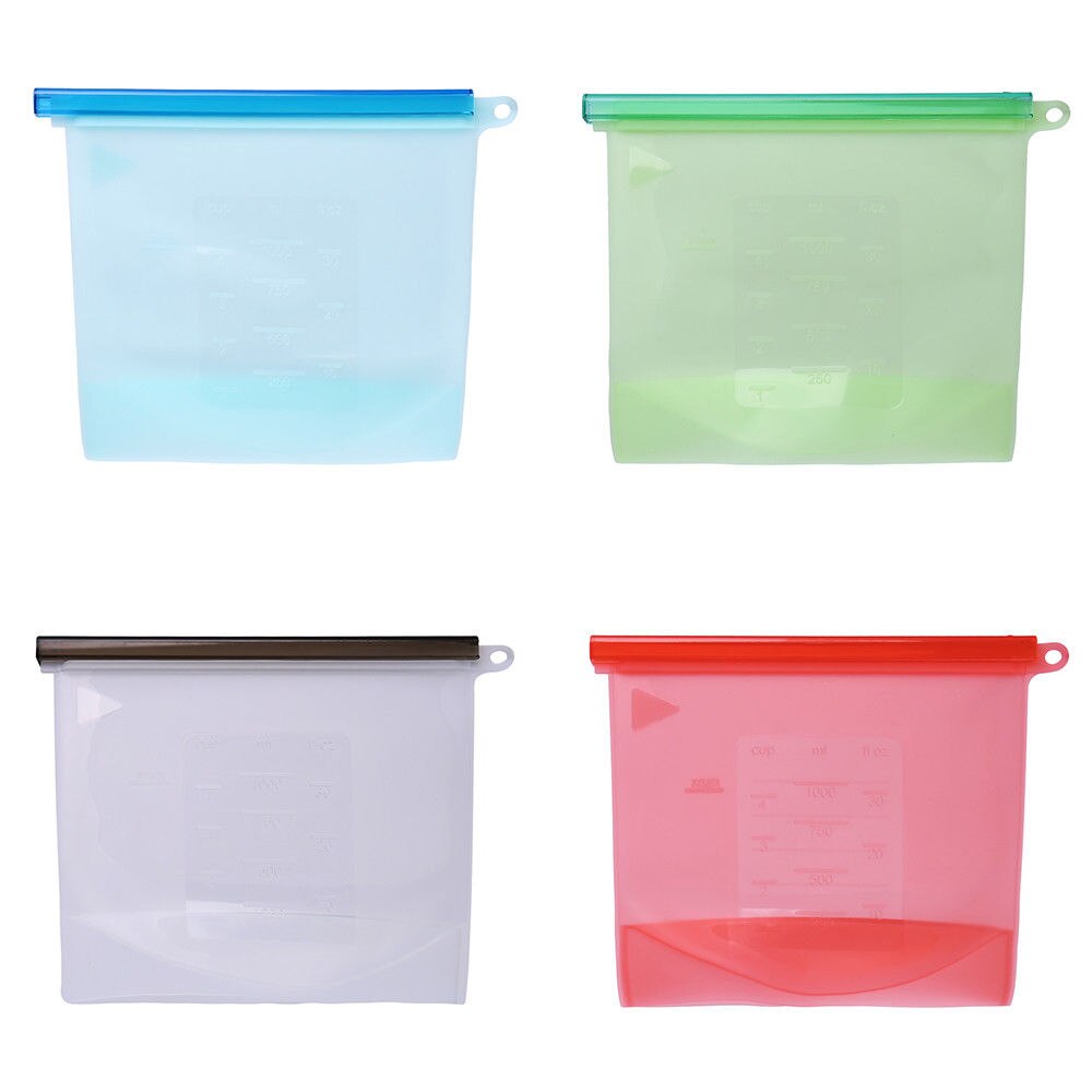4 Uds. (blanco, rojo, gree, azul), bandeja de conservación hermética al vacío, bandeja de almacenamiento saludable y fresca, contenedor, herramientas de cocina