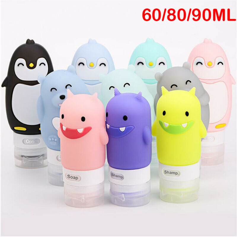 Silicone Squeeze Bottle Cosmetic Lotion Container Travel Empty Shampoo Pot Refillable Bottle