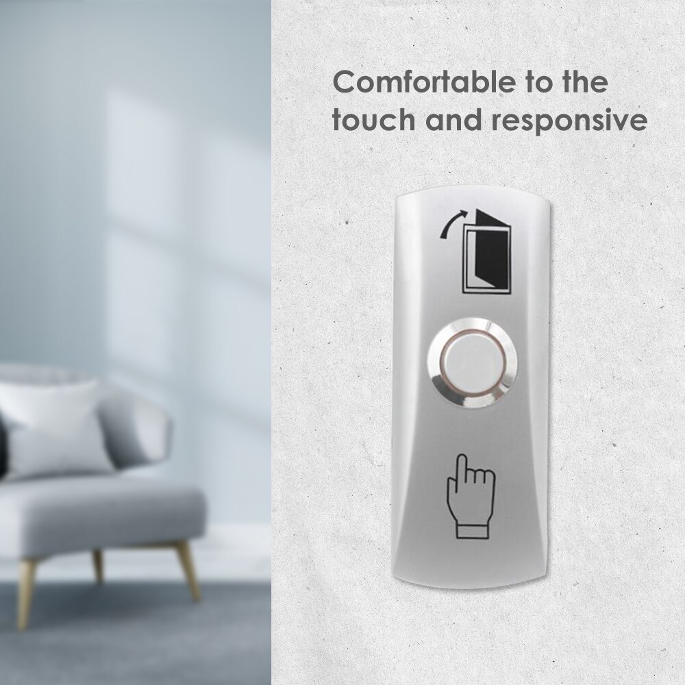 Zinc Alloy Gate DOOR Exit Button Exit Switch For Door Access Control System Door Push Exit Door Release Button Switch
