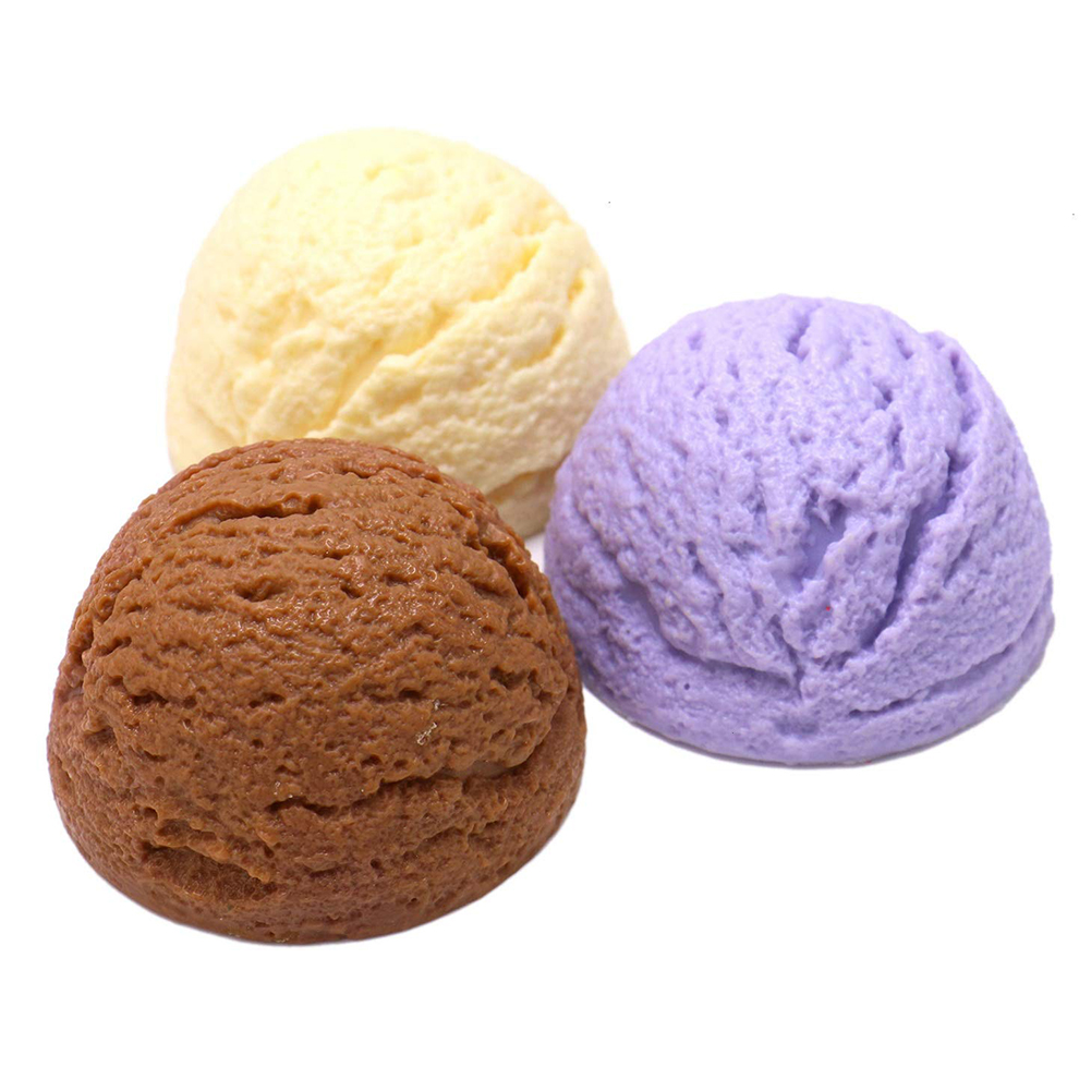 3 Pcs Kunstmatige Ijs Ballen Realistische Simulatie Voedsel Desserts Nep Ijs Model Winkels Decoratie Foto Props