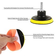 Power Scrub Pad Polijsten Spons Set Tegel Tire Kit Voor Auto Polijstmachine Boor 13 Stks/set Nylon + Spons Praktische