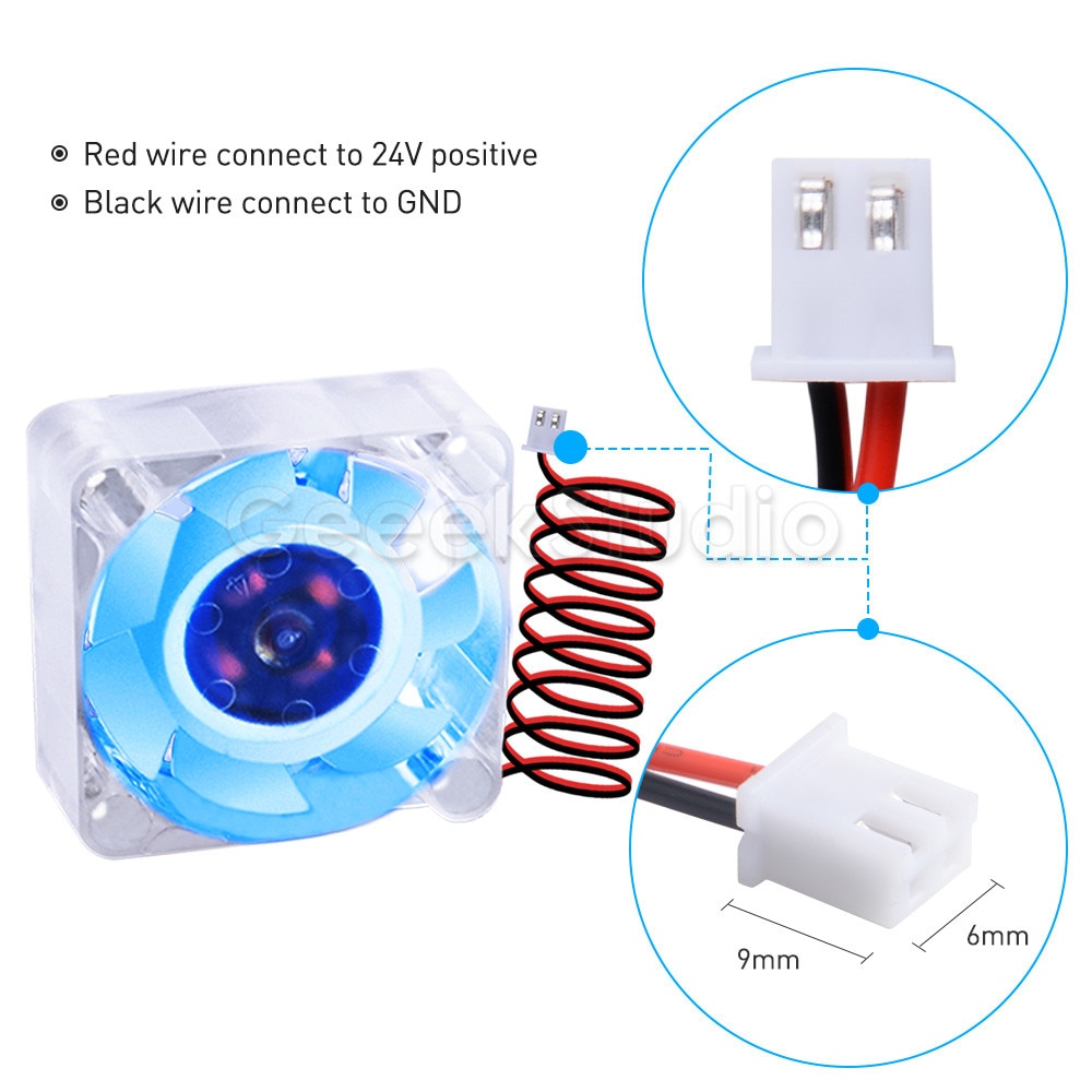 Dispositivo di raffreddamento della stampante 4 pezzi stampante 3D 4010 ventola di raffreddamento Brushless 24V 40mm 3D DC 40*40*10 radiatore di raffreddamento silenzioso per stampanti 3D