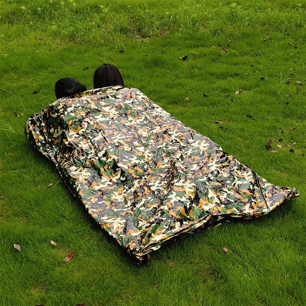 Ultralette bærbar camping sovepose vandtæt camouflage udendørs nødsoveposer rejse vandreture værktøj