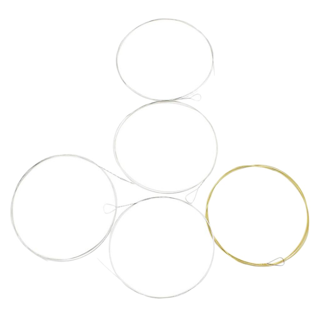 Banjo String Stainless Steel Durable 5-String Banjo Strings Backup Accessory