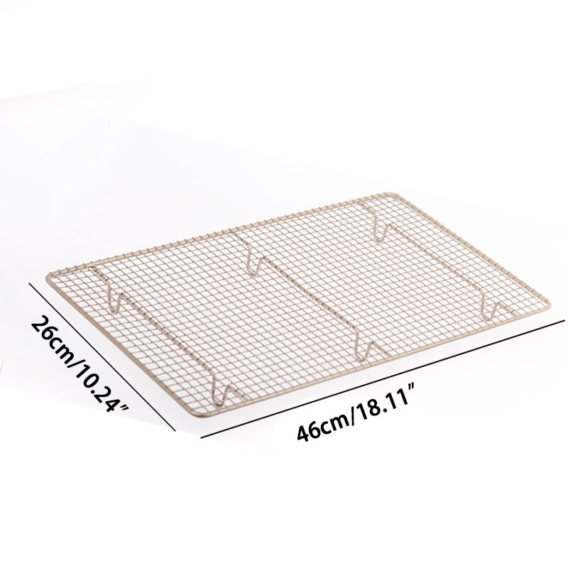 Metal Baking Rack Cake Mesh Cooling Racks Non-Stick Net Steaming Cookies Frame Shelf Drying Stand Holder Cooking Kithen Tools