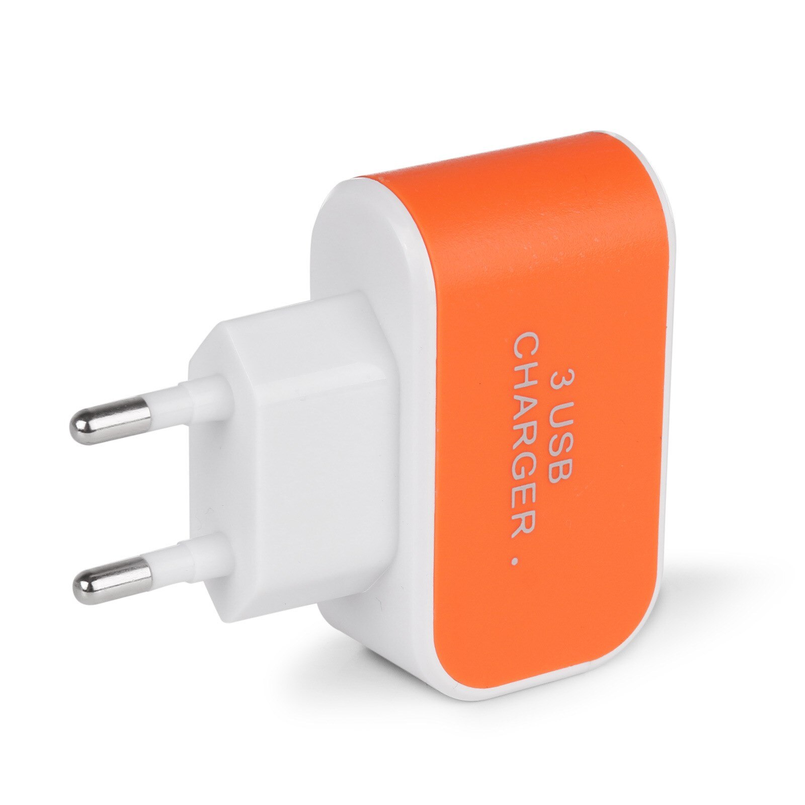 EU Standard Plug 5V 2A Charger Adapter 100-240V 3 USB Hub Port Power Supply Charging Plug Socket for Travel Charge for Phone