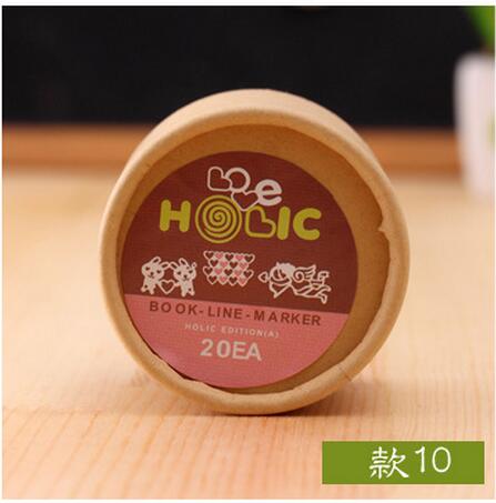 20pcs/lot Mini Metal Bookmark Clips Cute Cartoon Animal Plated Sliver Bookmarks Stationery book line marker Random Style: 10