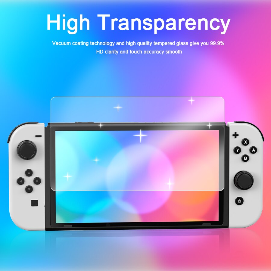 DOBE Gehärtetem Glas 9H HD Bildschirm Schutz Film für Nintendo Schalter OLED Bildschirm Schutz Für N-Schalter OLED spiel Zubehör